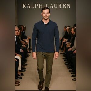 Polo Ralph Lauren Navy Long Sleeve Shirt